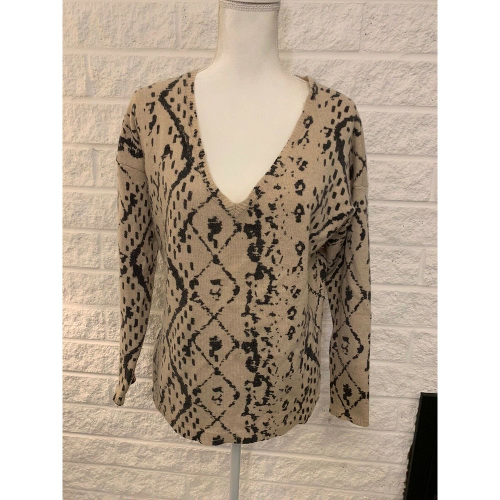 HWR Anthropologie Oversized VNeck Cashmere Sweater